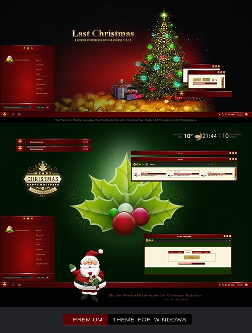 CHRISTMAS Windowblinds Premium Theme